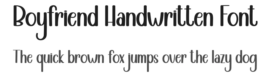 Boyfriend Handwritten Font by andikastudio — Display Font