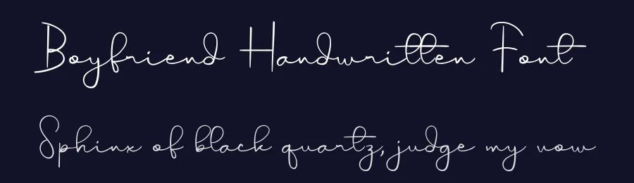 Boyfriend Handwritten Font by el hotcig — Script Handwritten Font — thumbnail 2
