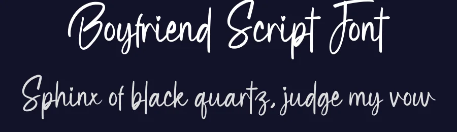 Boyfriend Script Font by creativeletter — Script Handwritten Font — thumbnail 2