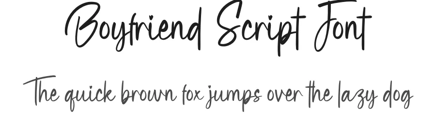 Boyfriend Script Font by creativeletter — Script Handwritten Font