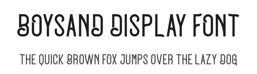Boysand Display Font by ari — Display Font