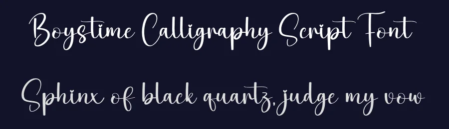 Boystime Calligraphy Script Font by creativeletter — Script Handwritten Font — thumbnail 2