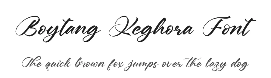 Boytang Keghora Font by letterenastudios — Script Handwritten Font