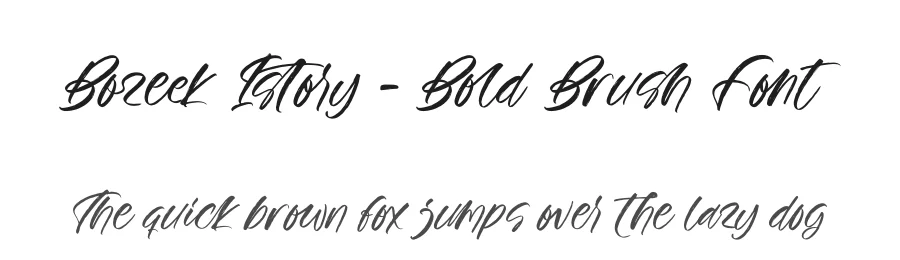 Bozeek Istory – Bold Brush Font by stylishtype.co — Script Handwritten Font