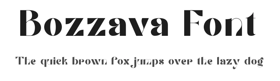 Bozzava Font by ErmediaStudio — Serif Font