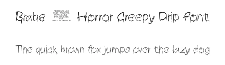 Brabe – Horror Creepy Drip Font by ArtiXLabs — Decorative Font