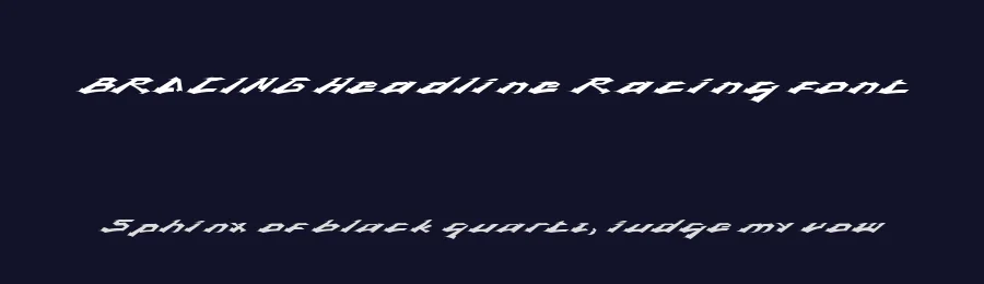 BRACING Headline Racing font by waptype0894 — Display Font — thumbnail 2