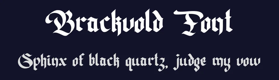 Brackvold Font by rvandtype — Blackletter Font — thumbnail 2