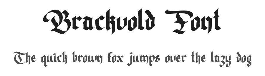 Brackvold Font by rvandtype — Blackletter Font