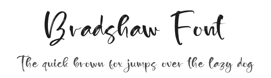 Bradshaw Font by glorytype — Script Handwritten Font