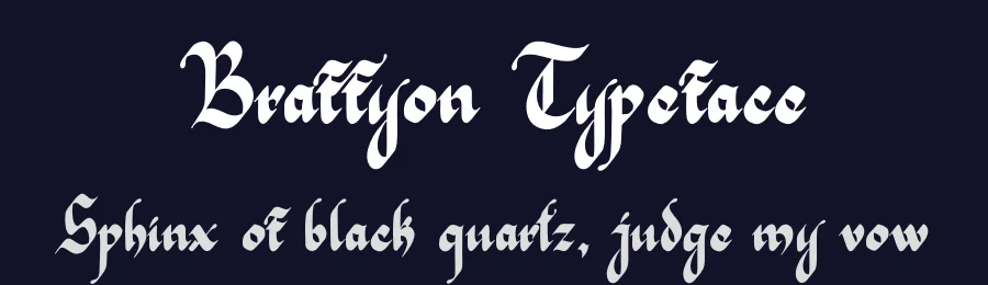 Braffyon Typeface by Denustudios — Blackletter Font — thumbnail 2