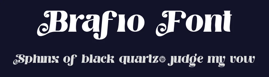 Brafio Font by CalligraphyFonts.net — Display Font — thumbnail 2