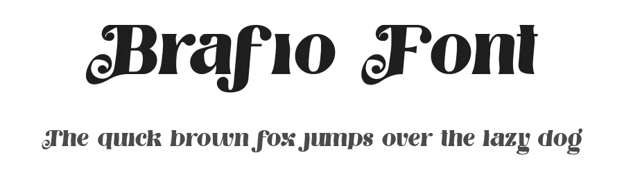 Brafio Font by CalligraphyFonts.net — Display Font