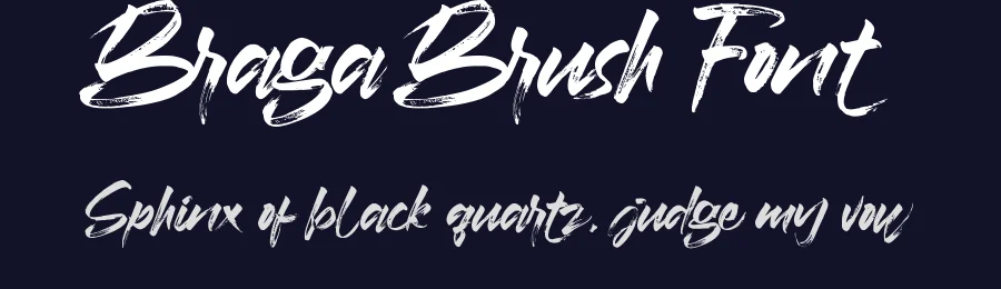 Braga Brush Font by Opand — Script Handwritten Font — thumbnail 2
