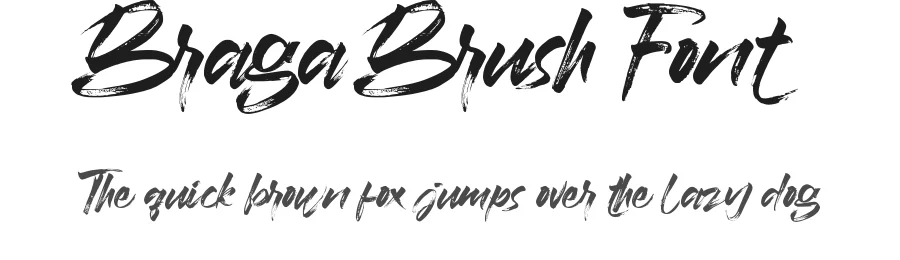 Braga Brush Font by Opand β Script Handwritten Font