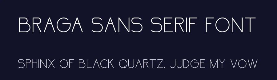 Braga Sans Serif Font by Heinzel Std. — Sans Serif Font — thumbnail 2
