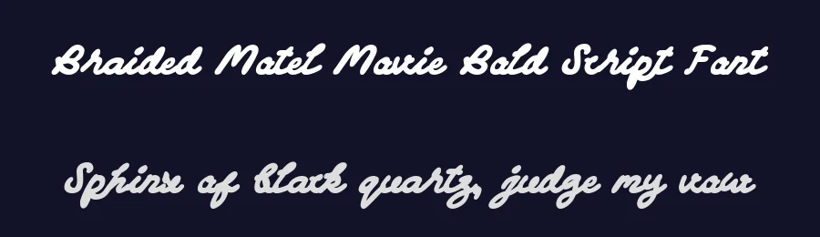 Braided Motel Movie Bold Script Font by Sloulyfe — Script Handwritten Font — thumbnail 2
