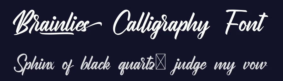 Brainlies Calligraphy Font by nihstudio — Script Handwritten Font — thumbnail 2