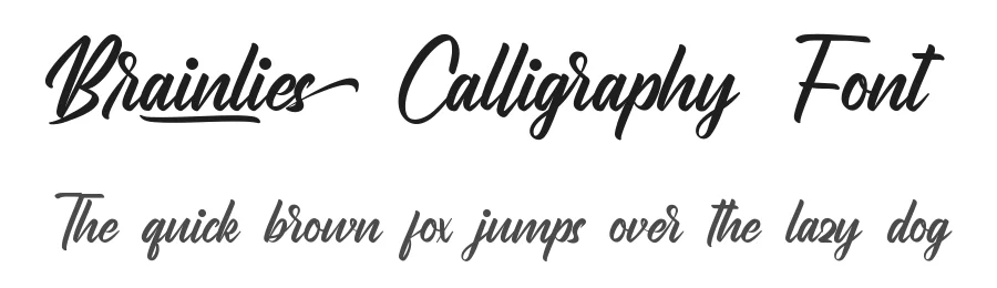 Brainlies Calligraphy Font by nihstudio — Script Handwritten Font