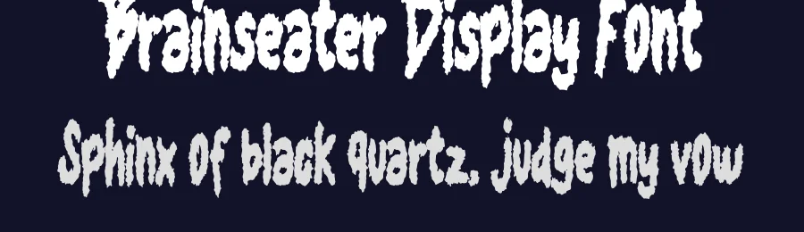 Brainseater Display Font by Dhabee — Script Handwritten Font — thumbnail 2