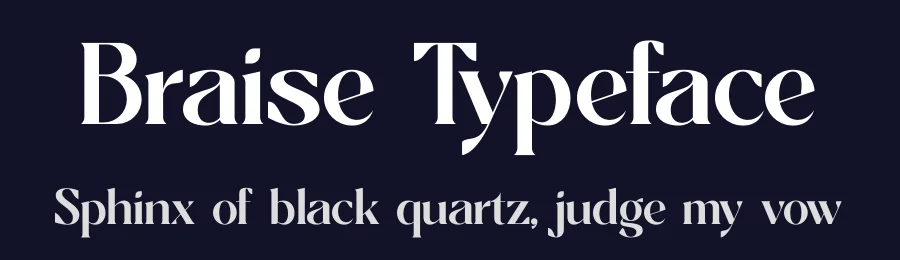 Braise Typeface by timelesstype.co — Display Font — thumbnail 2