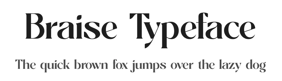 Braise Typeface by timelesstype.co — Display Font