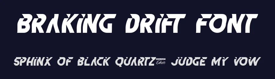 Braking Drift Font by edricstudio — Display Font — thumbnail 2