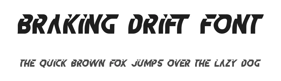 Braking Drift Font by edricstudio — Display Font