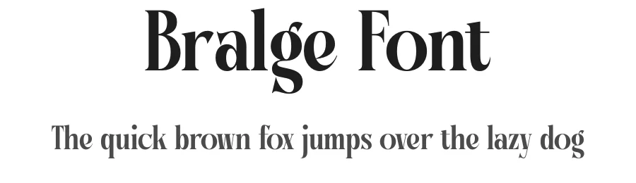Bralge Font by timelesstype.co — Display Font