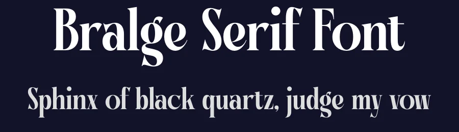 Bralge Serif Font by timelesstype.co — Display Font — thumbnail 2