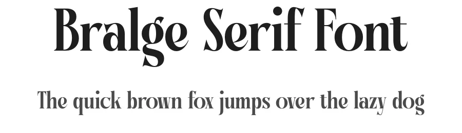 Bralge Serif Font by timelesstype.co — Display Font