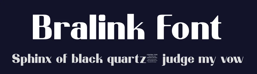 Bralink Font by Zafiratype — Display Font — thumbnail 2