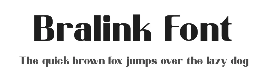 Bralink Font by Zafiratype — Display Font