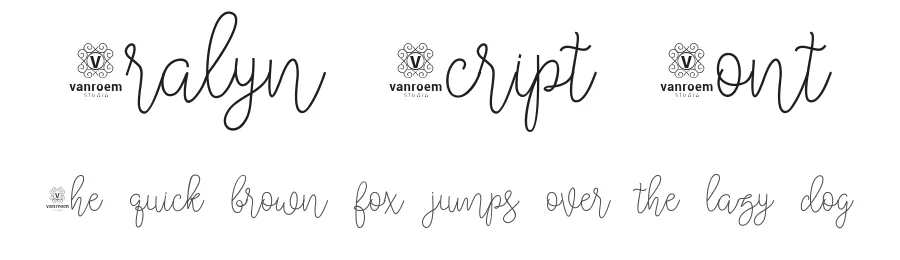 Bralyn Script Font by Vanroem — Script Handwritten Font