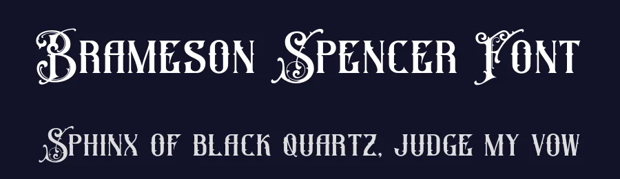 Brameson Spencer Font by grezlinestudio — Decorative Font — thumbnail 2