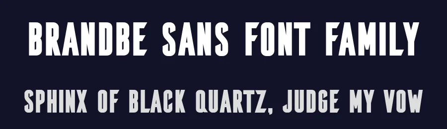 Brandbe Sans Font Family by brandbe — Display Font — thumbnail 2