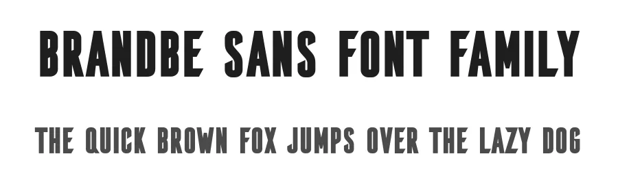Brandbe Sans Font Family by brandbe — Display Font