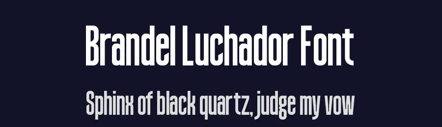 Brandel Luchador Font by AmorfaType — Sans Serif Font — thumbnail 2