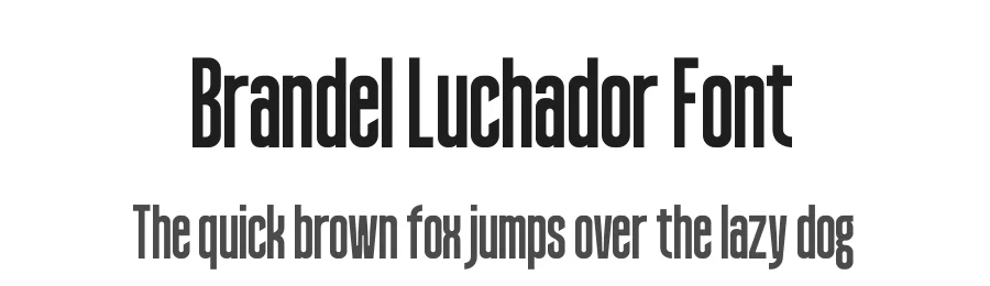 Brandel Luchador Font by AmorfaType — Sans Serif Font
