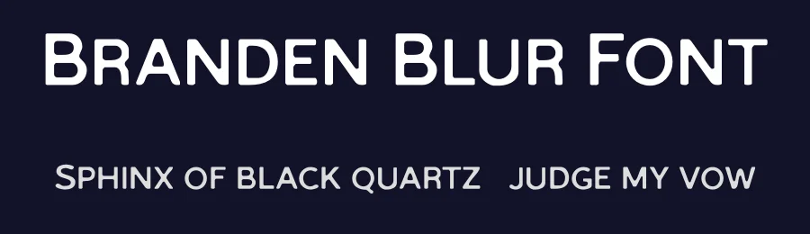 Branden Blur Font by craftsupplyco — Display Font — thumbnail 2