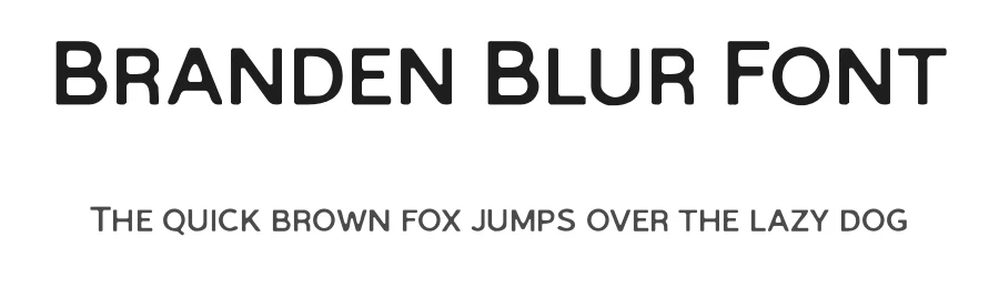 Branden Blur Font by craftsupplyco — Display Font