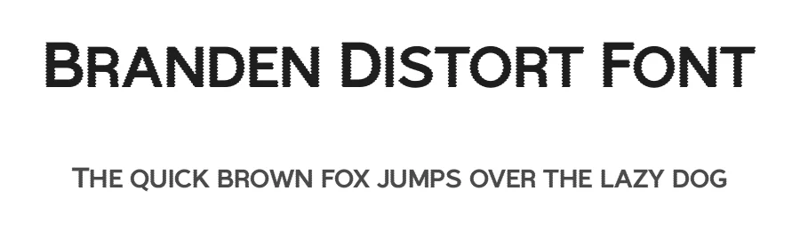 Branden Distort Font by craftsupplyco — Script Handwritten Font