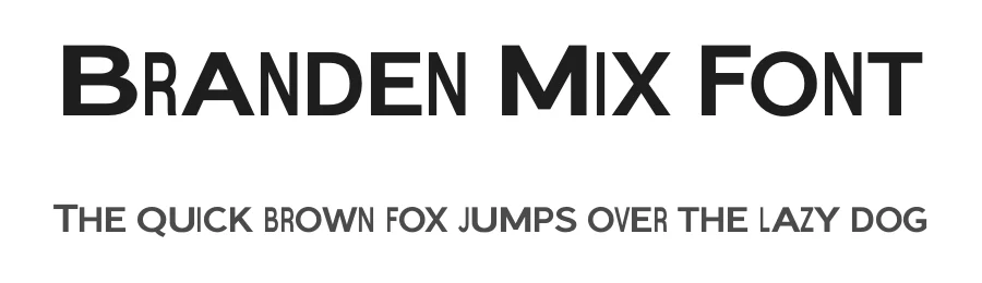 Branden Mix Font by craftsupplyco — Display Font