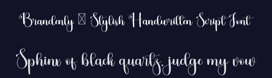 Brandenly – Stylish Handwritten Script Font by freshtypeink — Script Handwritten Font — thumbnail 2