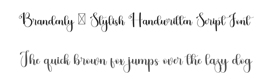 Brandenly – Stylish Handwritten Script Font by freshtypeink — Script Handwritten Font
