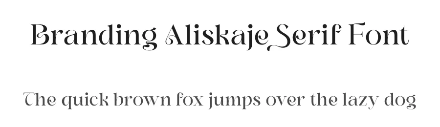 Branding Aliskaje Serif Font by Storytype — Serif Font