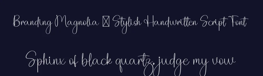 Branding Magnolia – Stylish Handwritten Script Font by freshtypeink — Script Handwritten Font — thumbnail 2