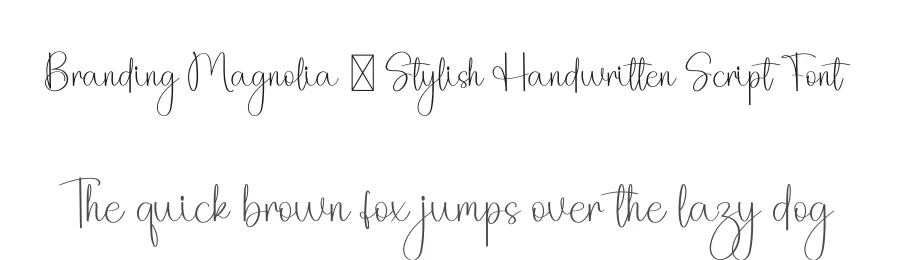 Branding Magnolia – Stylish Handwritten Script Font by freshtypeink — Script Handwritten Font