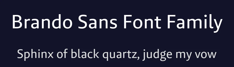 Brando Sans Font Family by Mike Abbink — Sans Serif Font — thumbnail 2