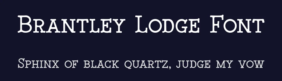 Brantley Lodge Font by bearydsgn — Decorative Font — thumbnail 2